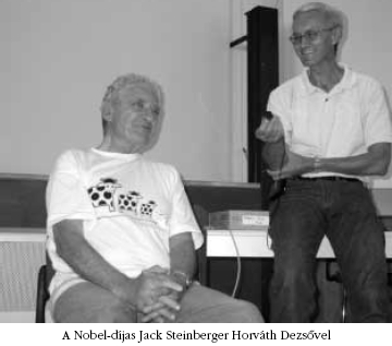 A Nobel-djas Jack Steinberger Horvth Dezsvel