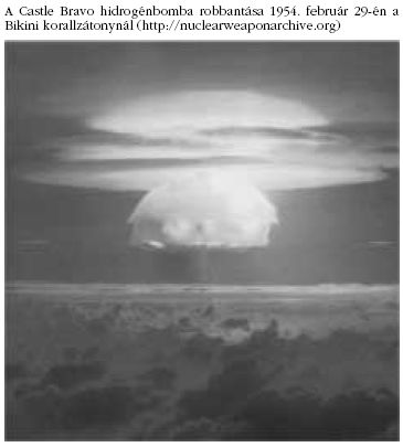 A Castle Bravo hidrognbomba robbantsa 1954.