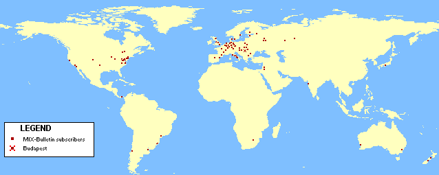 Distribution map of MIX-Bulletin